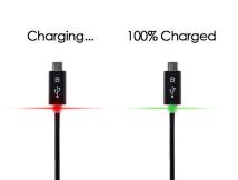 Καλώδιο σύνδεσης Ancus Smart LED USB σε Micro USB με Ενισχυμένες Επαφές Μαύρο 1.2m