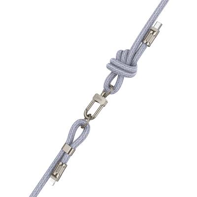 Καλώδιο Φόρτισης/Λουράκι Λαιμού Hoco GH7 USB-C to Lightning PD20W Braided Μπλέ 1.8m