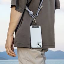 Καλώδιο Φόρτισης/Λουράκι Λαιμού Hoco GH7 USB-C σε USB-C  60W 3A Braided Μπλέ 1.8m