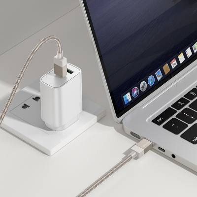 Καλώδιο Hoco X110 Honorific USB-C σε USB-C 60W Braided Χρυσό 1m