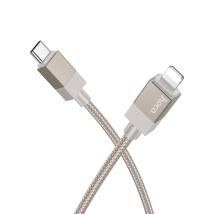 Καλώδιο Hoco X110 Honorific USB-C σε Lightning 27W Braided Χρυσό 1m
