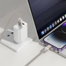 Καλώδιο Hoco X110 Honorific USB-C σε Lightning 27W Braided Χρυσό 1m