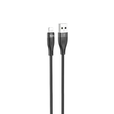 Καλώδιο Hoco DU45 Sturdy USB-A σε Lightning 3A Μαύρο 1m