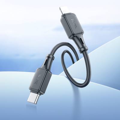 Καλώδιο Hoco X101 Silicon Assistant USB-C σε Lightning Fast Charging 27W Μαύρο 1m