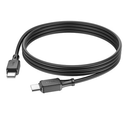 Καλώδιο Hoco X101 Silicon Assistant USB-C σε USB-C Fast Charging 60W Μαύρο 1m