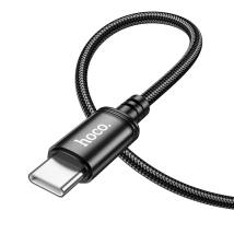 Καλώδιο Hoco X89 Wind USB σε USB-C 3A Braided Μαύρο 1m
