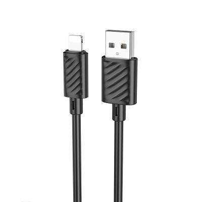 Καλώδιο Hoco X88 USB σε Lightning 2.4A Fast Charging Μαύρο 1m