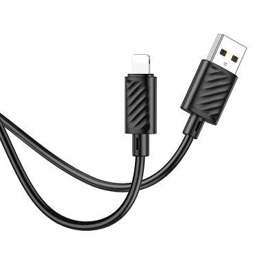 Καλώδιο Hoco X88 USB σε Lightning 2.4A Fast Charging Μαύρο 1m