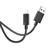 Καλώδιο Hoco X88 USB σε Lightning 2.4A Fast Charging Μαύρο 1m