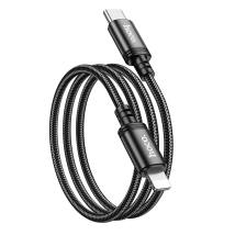 Καλώδιο Hoco X89 Wind USB-C σε Lightning PD20W Braided Μαύρο 1m