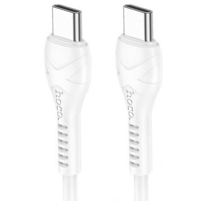 Καλώδιο Hoco X37 Cool Power USB-C σε USB-C Fast Charging 60W 3A Λευκό 1m