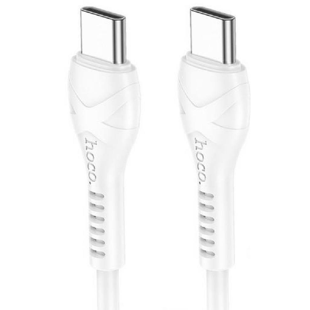 Καλώδιο Hoco X37 Cool Power USB-C σε USB-C Fast Charging 60W 3A Λευκό 1m