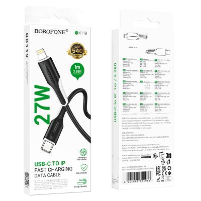 Καλώδιο Borofone BX119 USB-C σε Lightning 27W Μαύρο 1m