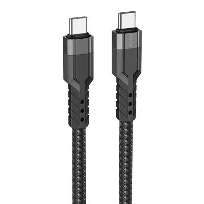 Καλώδιο Σύνδεσης Hoco U110 USB-C σε USB-C Braided 60W 20V/3A Μαύρο Υψηλής Αντοχής 1.2m