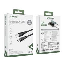 Καλώδιο Acefast C8-04 USB σε USB-C 3A Braided Μαύρο 1.2m