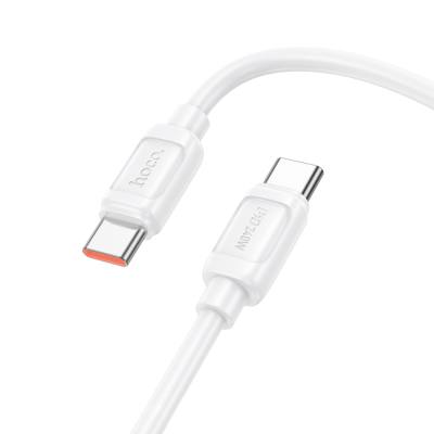 Καλώδιο Hoco X115 Surpass USB-C σε USB-C PD240W 5A Fast Charging Λευκό 1m