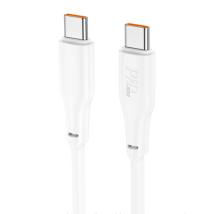 Καλώδιο Hoco X93 Force USB-C σε USB-C PD100W 3A για Γρήγορη Φόρτιση Λευκο 2m