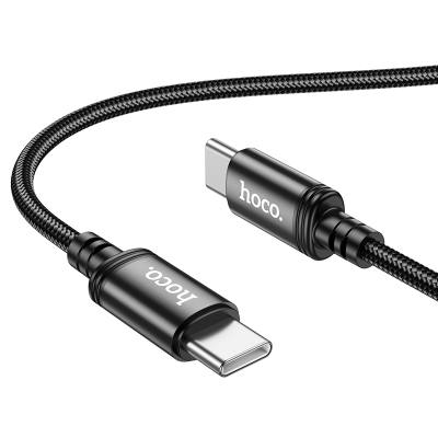 Καλώδιο Σύνδεσης Hoco X89 Wind USB-C σε USB-C 60W Braided Μαύρο 2m