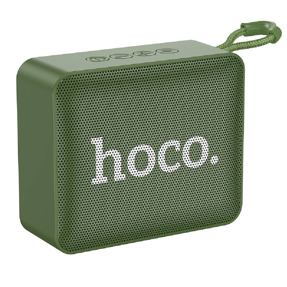 Φορητό Ηχείο Wireless Hoco BS51 Gold Brick Sports BT 5.2 Πράσινο 1200mAh 5W με FM και Micro-SD