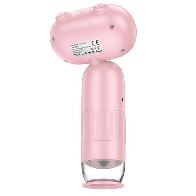 Hoco DV206 Παιδικό Μικροσκόπιο 2.0" IPS Display 8 LED lights 800mAh Ροζ