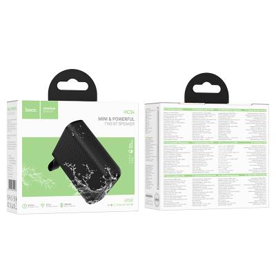 Φορητό Ηχείο Wireless Hoco HC34 Star Mini BT 5.4 1200mAh 5W με FM και Micro-SD Μαύρο