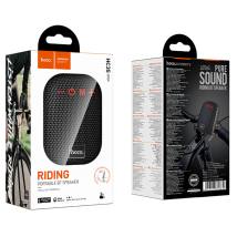 Φορητό Ηχείο Hoco HC35 5W BT v5.4 TF CARD AUX USB FM 500mAh IPX4 με Κλιπ Στήριξης Τιμονιού Μαύρο