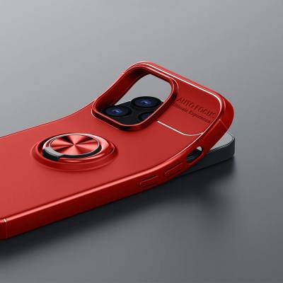 Θήκη Ancus AutoFocus Shock Proof με Ring Holder για Apple iPhone 13 Pro Κόκκινο