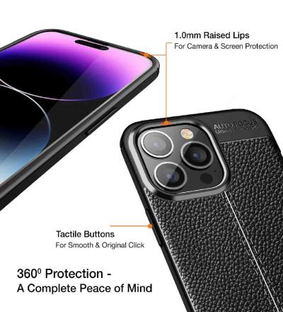 Θήκη Ancus AutoFocus Shock Proof για Apple iPhone 14 Pro Μαύρο