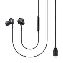 Hands Free Stereo Samsung Earphones EO-IC100BB USB-C Μαύρο με Μικρόφωνο και Πλήκτρο Λειτουργίας 1.2m