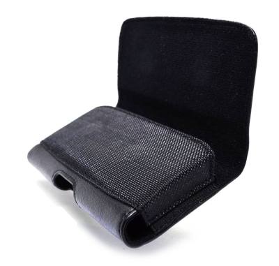 Θήκη Οριζόντια Medium Ancus Δερμάτινη για Smartphone 4,5" έως 5" Ίντσες Μαύρη