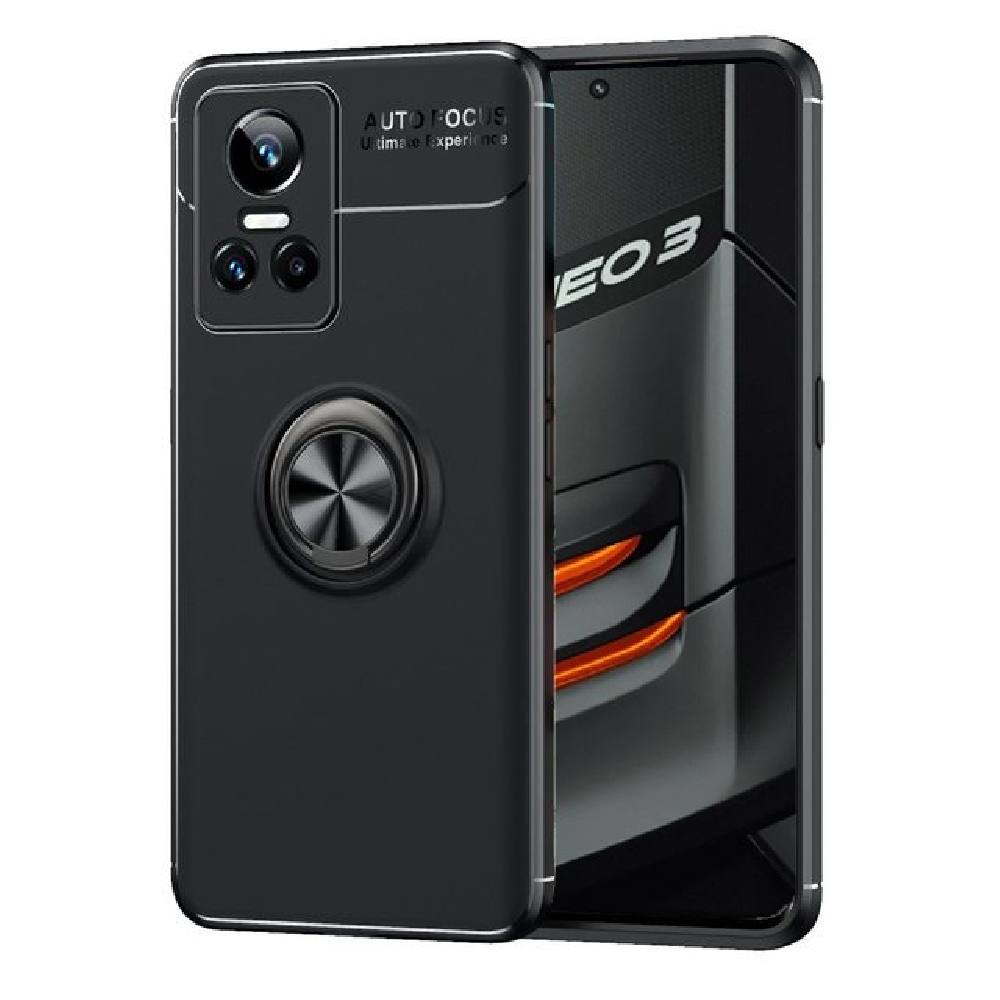 Θήκη Ancus AutoFocus Shock Proof με Ring Holder για Realme GT Neo 3 Μαύρη