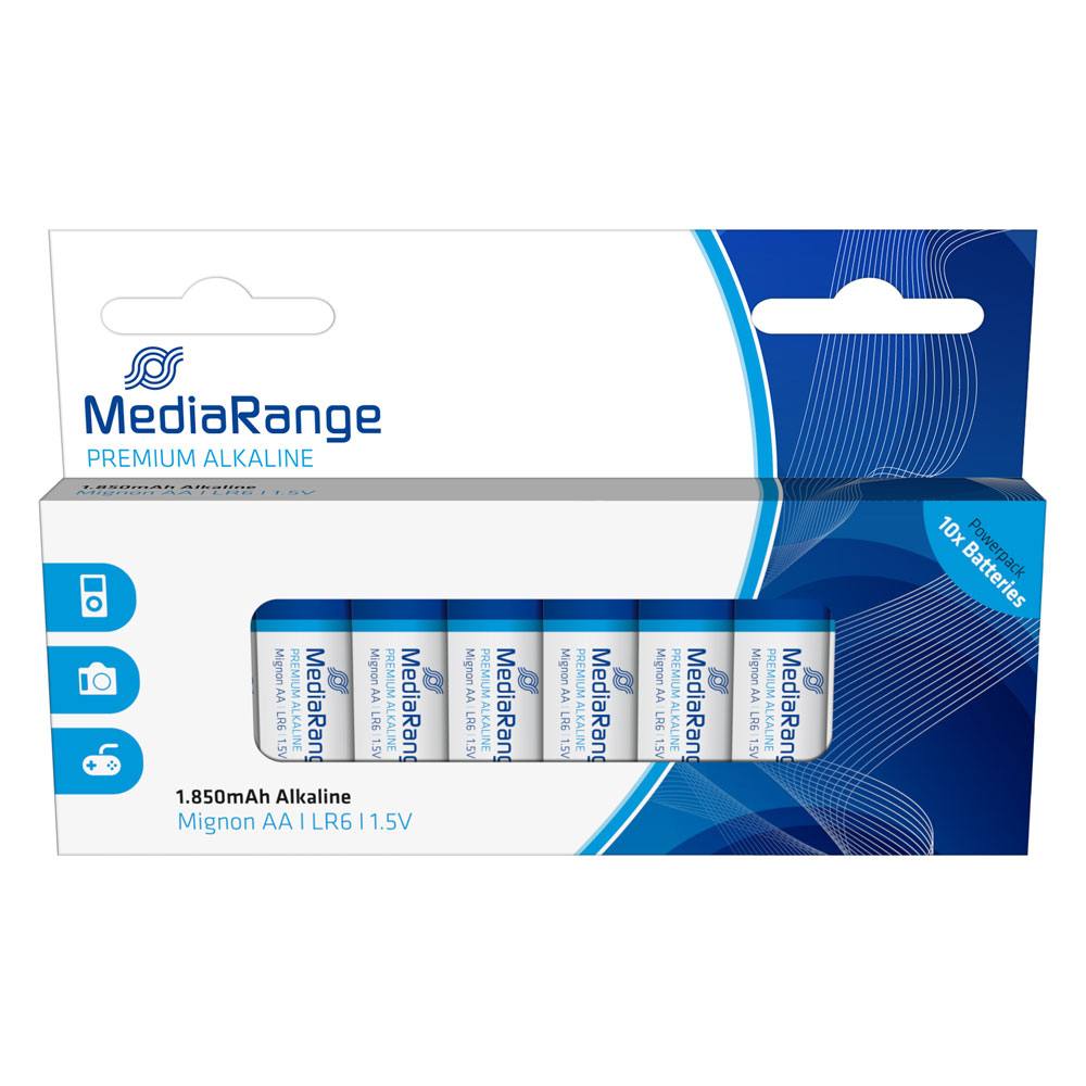 Αλκαλική Μπαταρία MediaRange Premium AA 1.5V (LR6) (10 Pack)