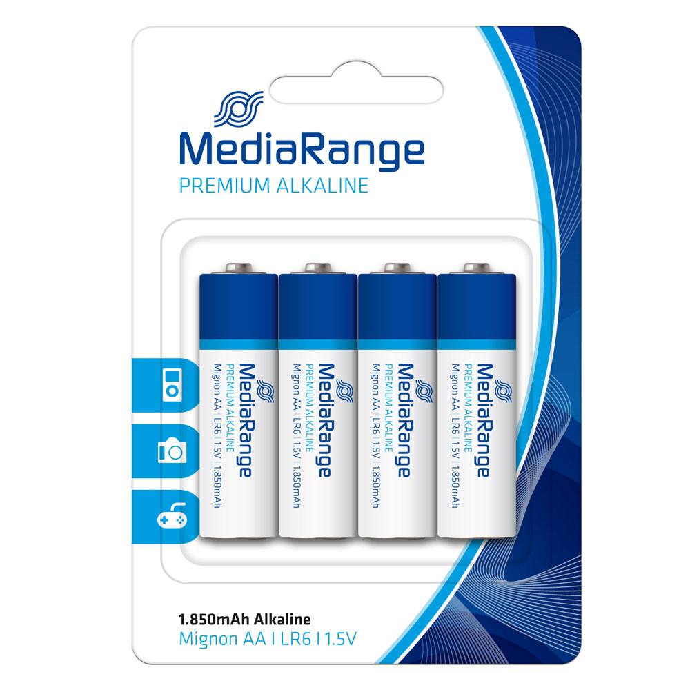 Αλκαλική Μπαταρία MediaRange Premium AA 1.5V (LR6) (4 Pack)