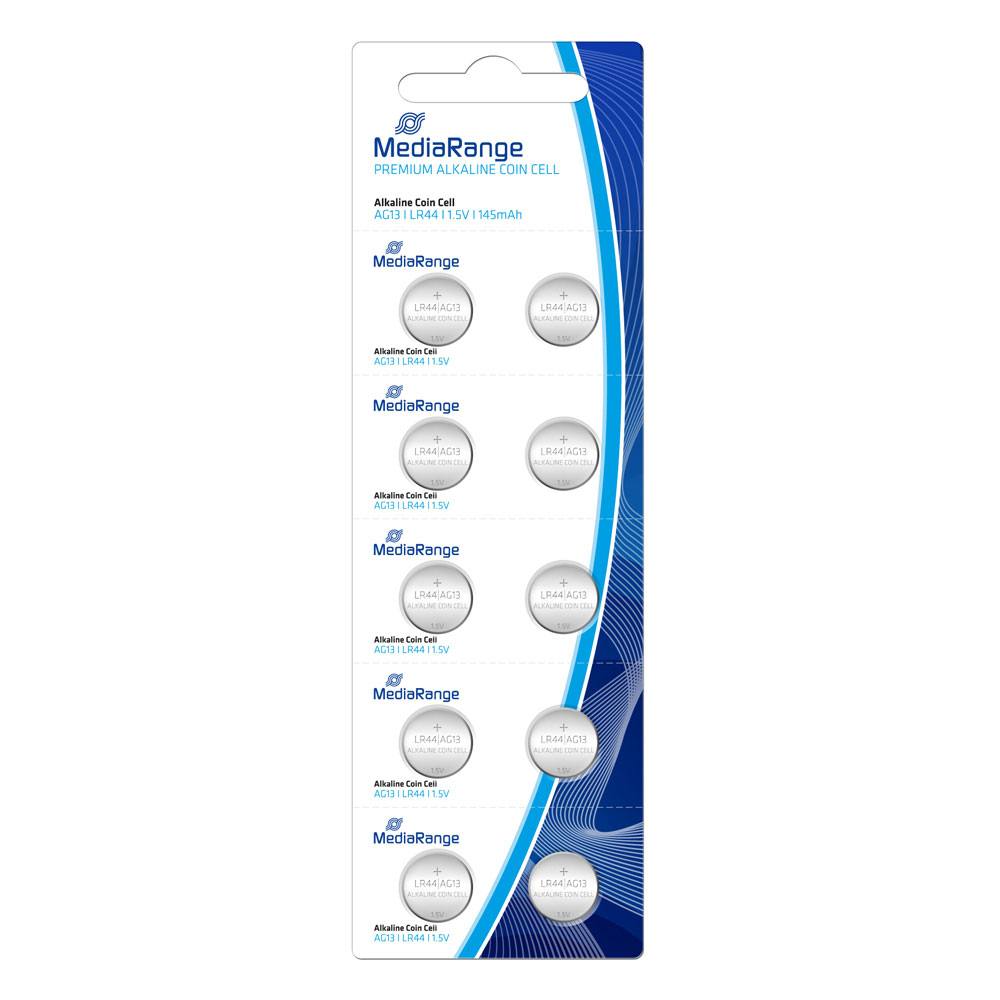 Αλκαλική Μπαταρία MediaRange Premium Coin Cells AG13 1.5V (LR44) (10 Pack)
