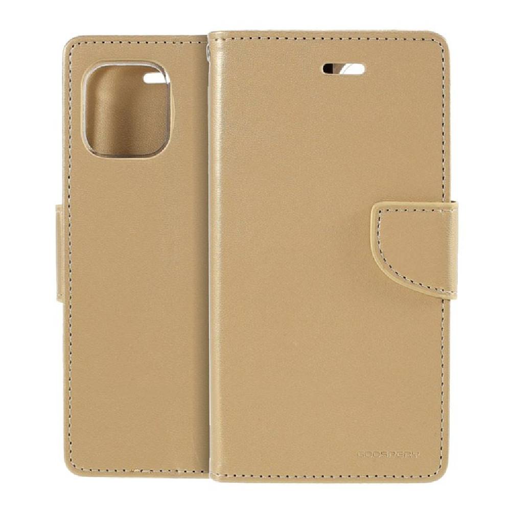 Θήκη Book Goospery Bravo Diary για Apple iPhone 12 Mini Χρυσό