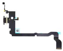 Επαφή Φόρτισης Apple iPhone XS Max με Καλώδιο Πλακέ και Μικρόφωνο Μαύρο OEM Type A