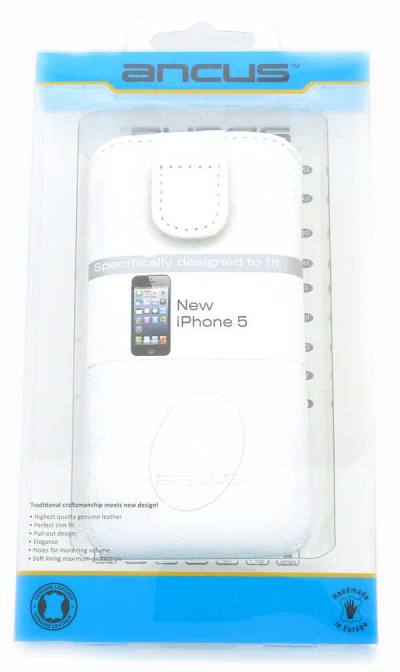 Θήκη Protect Ancus για Apple iPhone SE/5/5S/5C Old Leather Λευκή