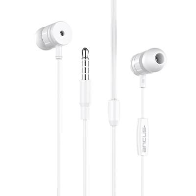 Hands Free Ancus Harmony MD44 in-Earbud Stereo 3.5mm Λευκό με Μικρόφωνο και Πλήκτρο Λειτουργίας 1,2μ