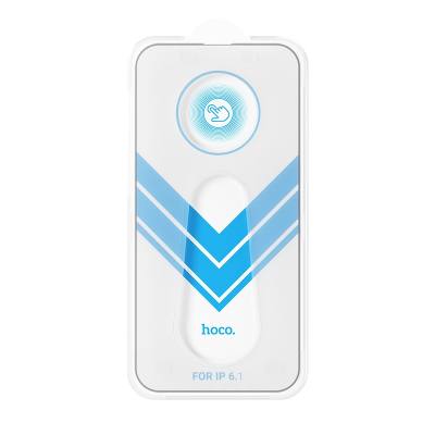 Tempered Glass Hoco A33 9Η Full Screen Protection 0.33mm για Apple iPhone 14 Pro με Οδηγό για Εύκολη Τοποθέτηση