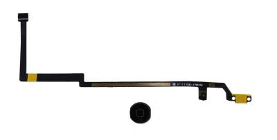 Σέτ Κεντρικού Πλήκτρου Apple iPad Air με Καλώδιο Πλακέ Μαύρο OEM Type A