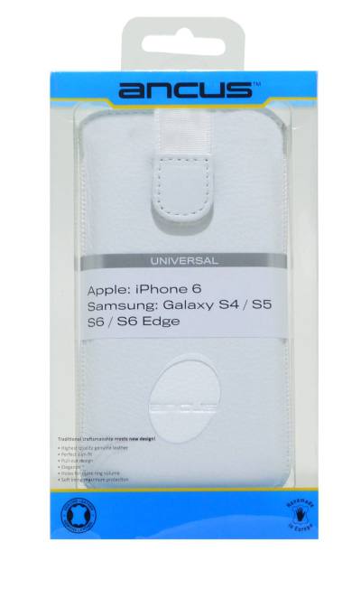 Θήκη Protect Ancus για Nexus 5X / One A9 / Galaxy Grand Prime / iPhone 6/6S Old Leather Λευκή