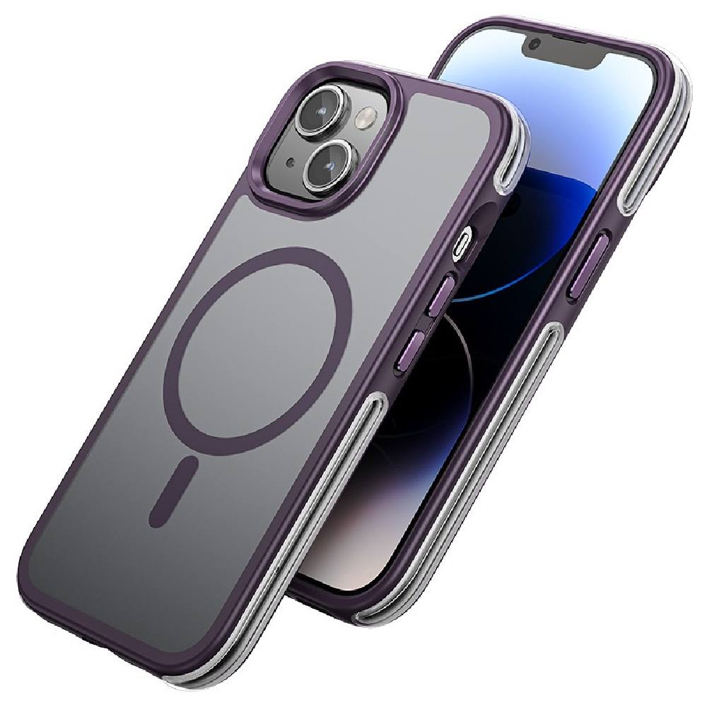 Θήκη Hoco Flexible Airbag 6m Anti-Fall Series MagSafe για Apple iPhone 15 Μωβ