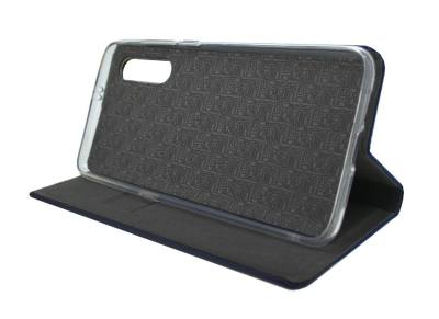 Θήκη Book Ancus Magnetic Canvas για Xiaomi Mi 9 TPU Μαύρη-Μπλε