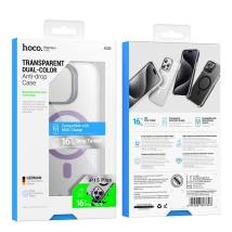 Θήκη Hoco Magnetic Premium Series Anti-Drop Magnetic Mag-charge για Apple iPhone 15 Plus Διάφανη Μωβ