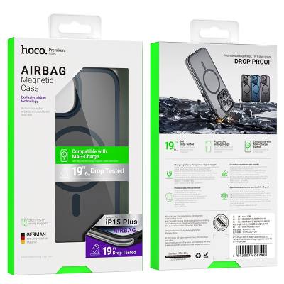 Θήκη Hoco Flexible Airbag 6m Anti-Fall Series MagSafe για Apple iPhone 15 Plus Μπλε