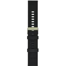 Ανταλλακτικό Watchband Hoco 20mm Universal Μαύρο Silicon Band με Ασημί Αγκράφα