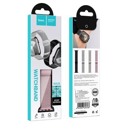 Watchband Hoco WA26 42/44/45/49mm Stainless Steel + Strong Magnetic για Apple Watch series 1/2/3/4/5/6/7/8/9/SE/SE2/Ultra/Ultra2