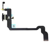 Επαφή Φόρτισης Apple iPhone XS με Καλώδιο Πλακέ και Μικρόφωνο Μαύρο OEM Type A