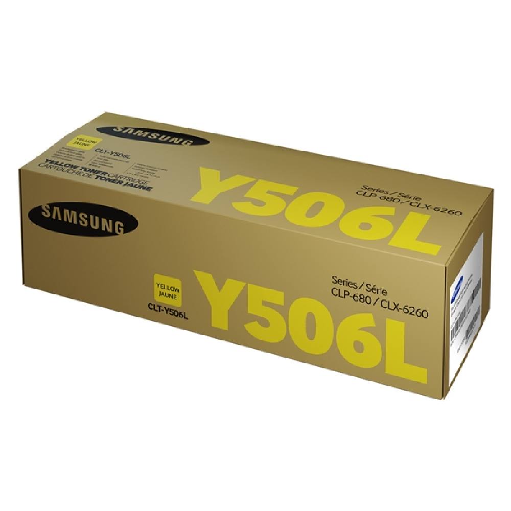 Samsung CLT-Y506L High Yield Yellow Toner Cartridge (SU515A) (HPCLTY506L)