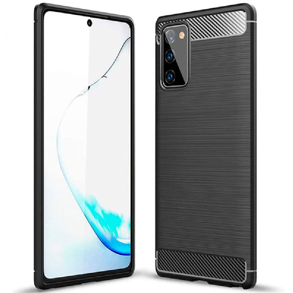 Θήκη TPU Ancus Carbon Series για Samsung Note 20 N980F N981B Μαύρη